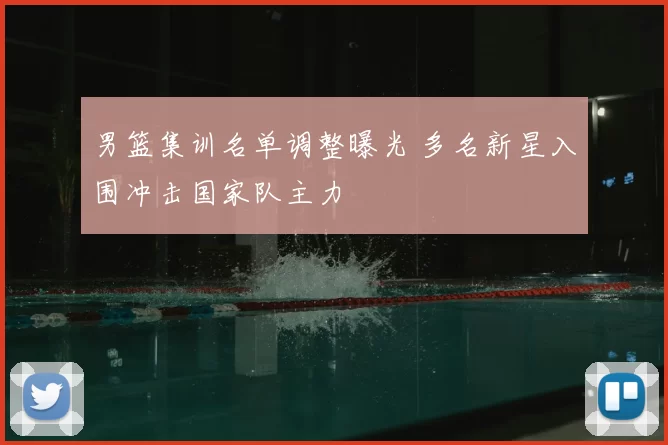 男篮集训名单调整曝光 多名新星入围冲击国家队主力