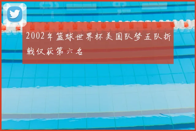 2002年篮球世界杯美国队梦五队折戟仅获第六名